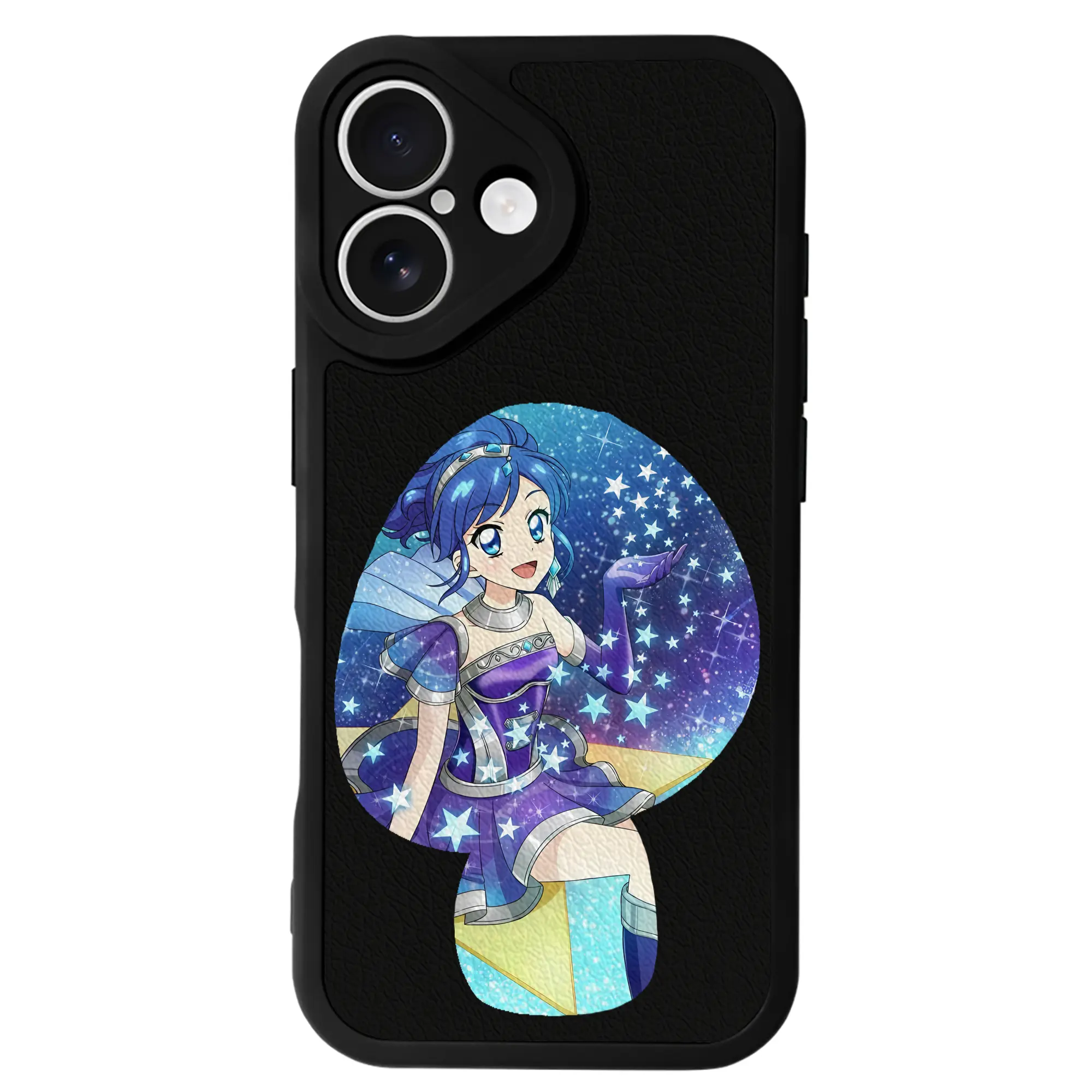 アイカツ グッズ 霧矢 あおい - IPhone 16シリーズ対応 ・ シリコンスマホケース ・ レザー調 ・ 高精度フィット ・ 耐衝撃 ・ ワイヤレス充電対応 ・ 精密カット